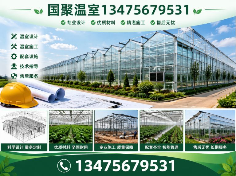 昌乐县连栋薄膜温室展示图